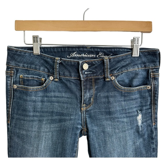 American Eagle Jeans Artist Stretch 2009  Jeans Low Rise Zip & 2 Button Size 4 - Picture 2 of 9